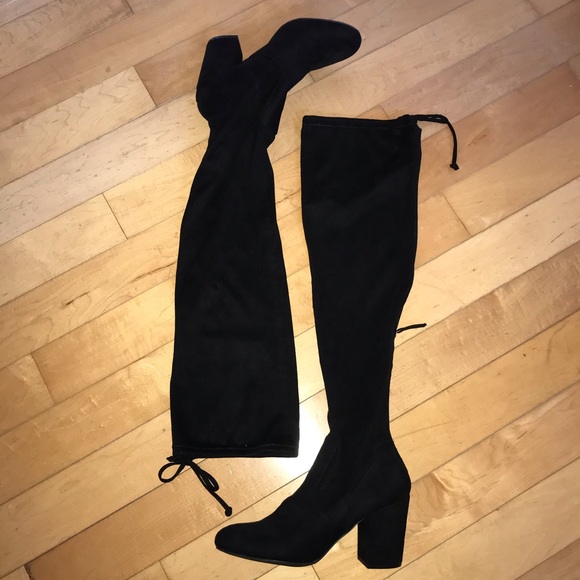 Big Buddha Shoes - Big Buddha Over the Knee Chunky Heel Thigh Boots 9